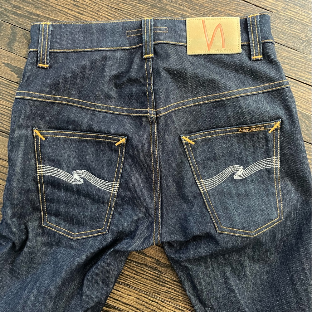 Nudie “Thin Finn” indigo denim. W28 L30.